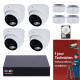 Pack 4 Cameras + NVR + Installation