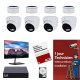 Pack 4 Cameras + NVR + Installation